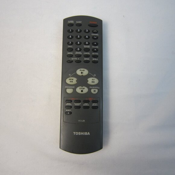 Toshiba VC-L2B VCR Remote Control OEM - Used - Tested - Works - Picture 1 of 10